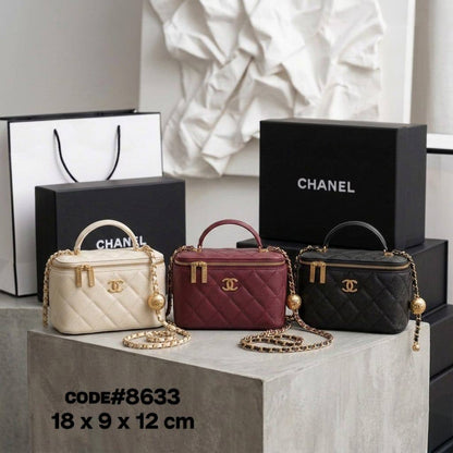 CHANEL ᴠᴀɴɪᴛʏ ᴛᴏᴘ ʜᴀɴᴅʟᴇ
ᴄᴀᴠɪᴀʀ ʟᴇᴀᴛʜᴇʀ ᴍᴀᴛᴇʀɪᴀʟ
ɢᴏʟᴅ ʜᴀʀᴅᴡᴀʀᴇ
ᴡɪᴛʜ ᴄʜᴀɪɴ ʙᴇʟᴛ ɪɴ ʙᴀʟʟ ᴀᴅᴊᴜsᴛᴍᴇɴᴛ
sɪᴢᴇ: 18 cm
ᴡɪᴛʜ BOX
🎁🎁🎁

75 dhs✅

Zain31
♥️♥️♥️