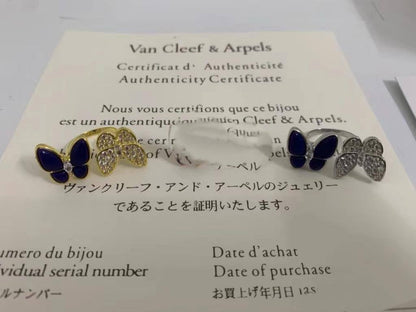 Vca set* 🦋
Necklace 
Earrings 
Ring 💍 

130 dhs🪙💚
normal box 📦

Zain48
♥️♥️♥️