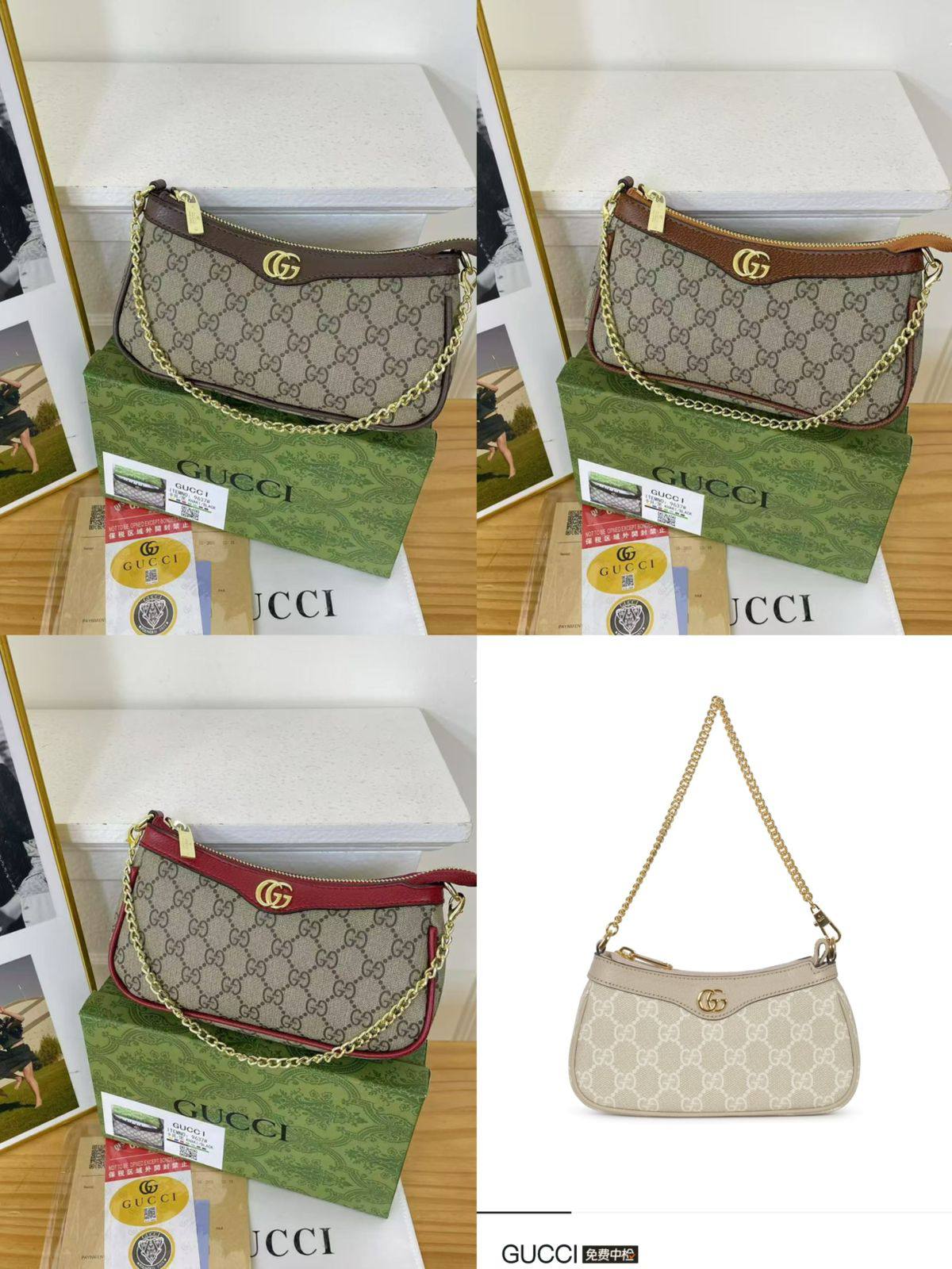GUCCI

SIZE：22×12×5cm

85 dhs🪙🌨️

Withbox
🎁🎁🎁

Zain04
♥️♥️♥️