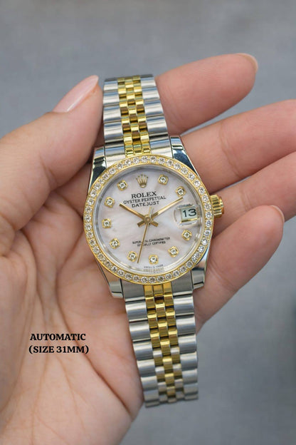 Rolex watch for ladies good quality automatic 
230 dhs❣️
size 31mm

Zain59
♥️♥️♥️