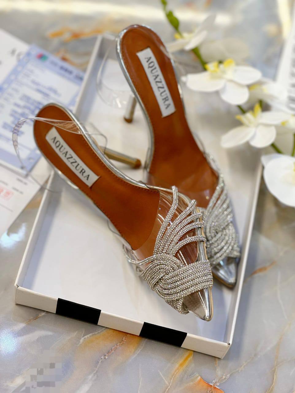 AQUAZZURA

260 dhs💓
*SIZE  36   TO   42*

Zain224
♥️♥️♥️