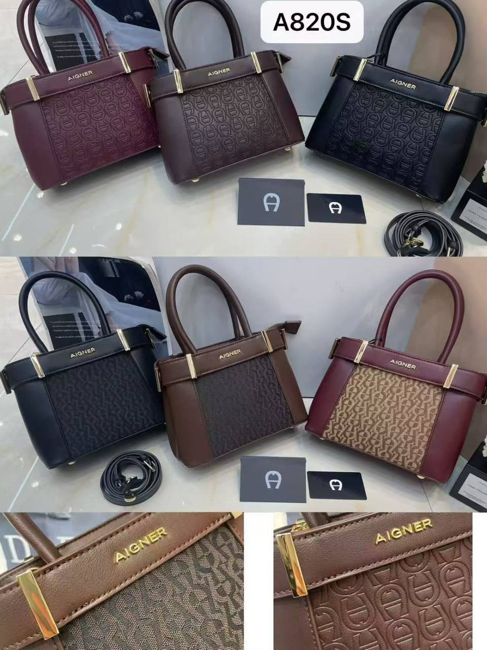 Aigner

100 dhs🇦🇪🇦🇪

SIZE：22cm
Good-quality 
with box
Zain35
♥️♥️♥️