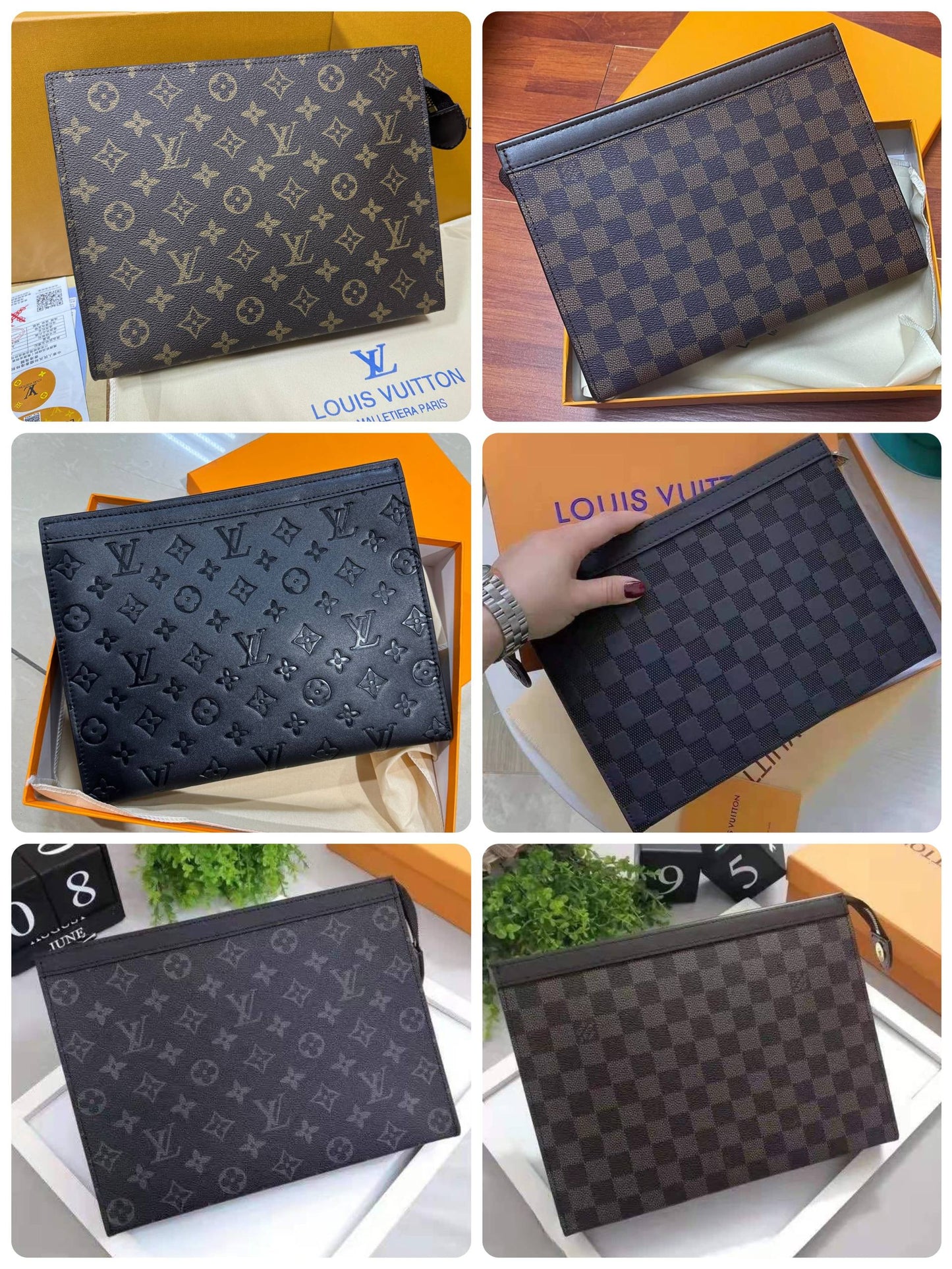 LV 
clutch with belt

Size: 26cm

With box 
🎁🎁🎁

65 dhs🗽

Zain50
♥️♥️♥️
