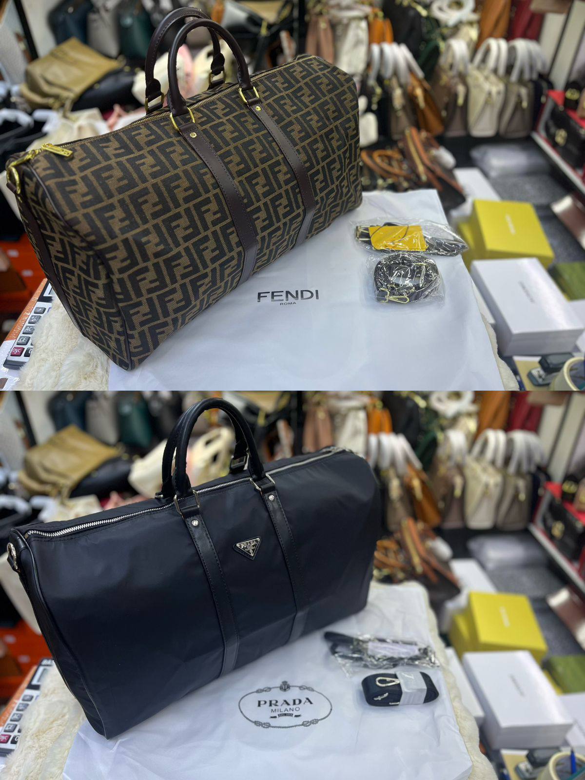 Lv - Gucci - Dior - Fendi - Prada - GOYARD 
Traveling Bag
Good Quality 
115 dhs❤️

Zain250
♥️♥️♥️