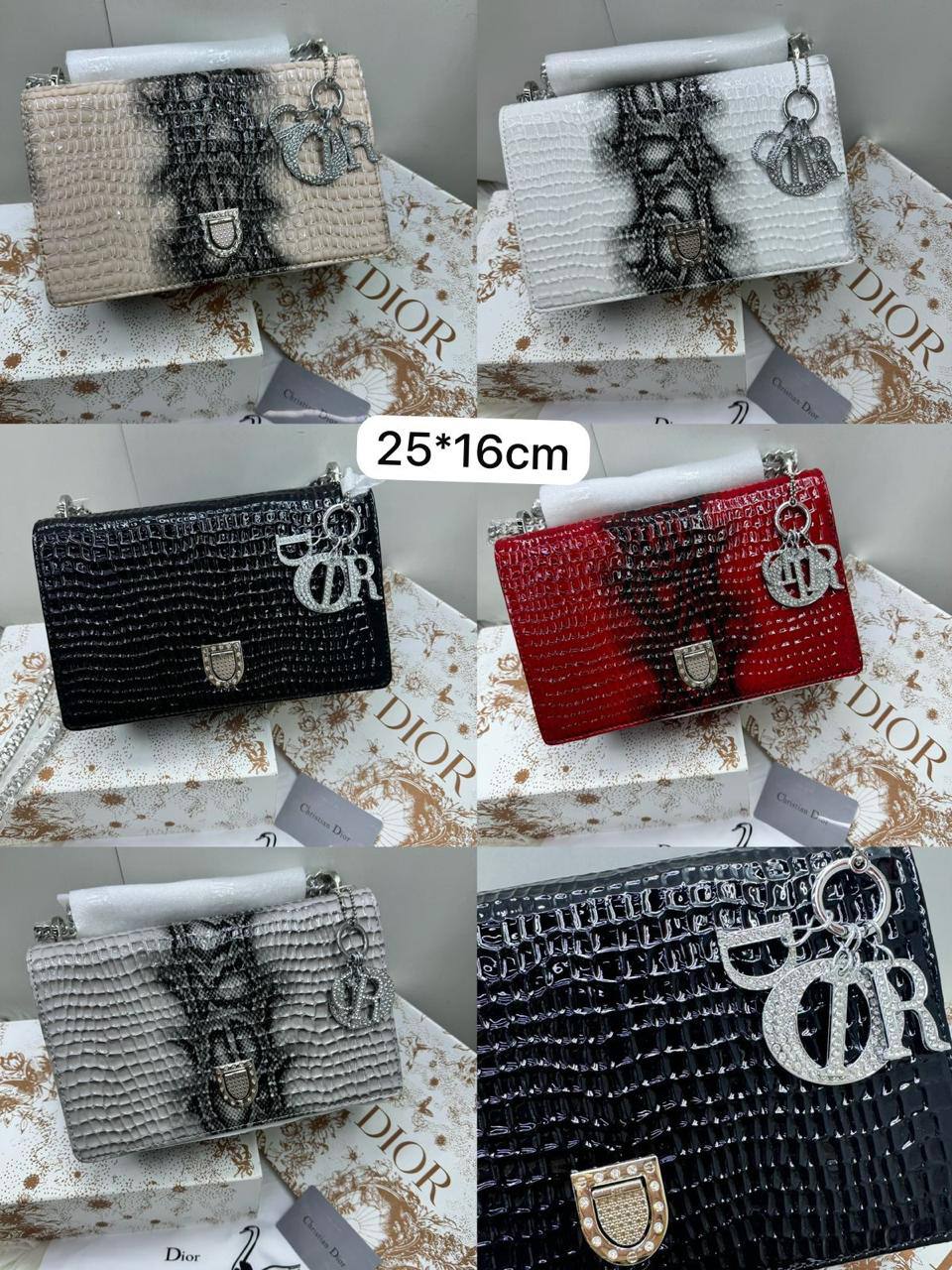 Dior diorama
Size : 25 * 16 cm

105 dhs🪙🌺

with box🎁

Zain115
♥️♥️♥️