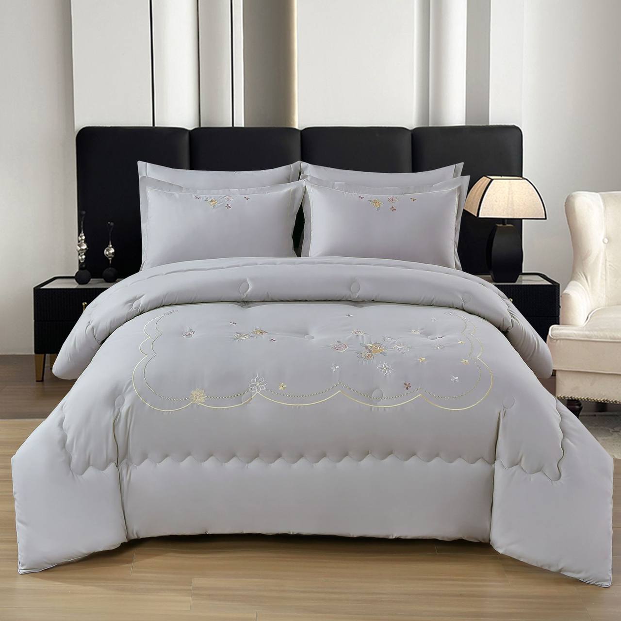 💥💥💥
New collection ✅✅✅✅
Embroidered 🪡🪡🪡
100 % cotton 
Bedsheets set 
King size cover set 6pcs set 
1 cover 
1 bedsheets 
4 pillowcases 
120 dhs🪙💚

Zain99
♥️♥️♥️