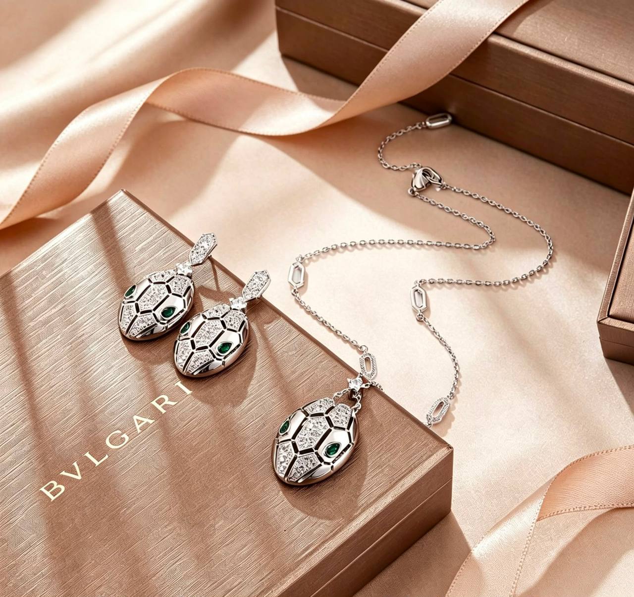 BVLGARI MASTER
SET 💫✨
NECKLACE EARRING
WITH SMALL BOX AND PAPER BAG🎁🛍️
210 DHS🇦🇪🇦🇪

Zain89
♥️♥️♥️