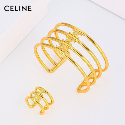 CELINE SET
BANGLE RING
WITH SMALL BOX AND PAPER BAG🛍️🎁
85 DHS✅

Zain89
♥️♥️♥️