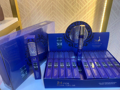 Perfume Boxes
95 dhs✅
box 24pcs 
35ml each bottle.

Zain211
♥️♥️♥️