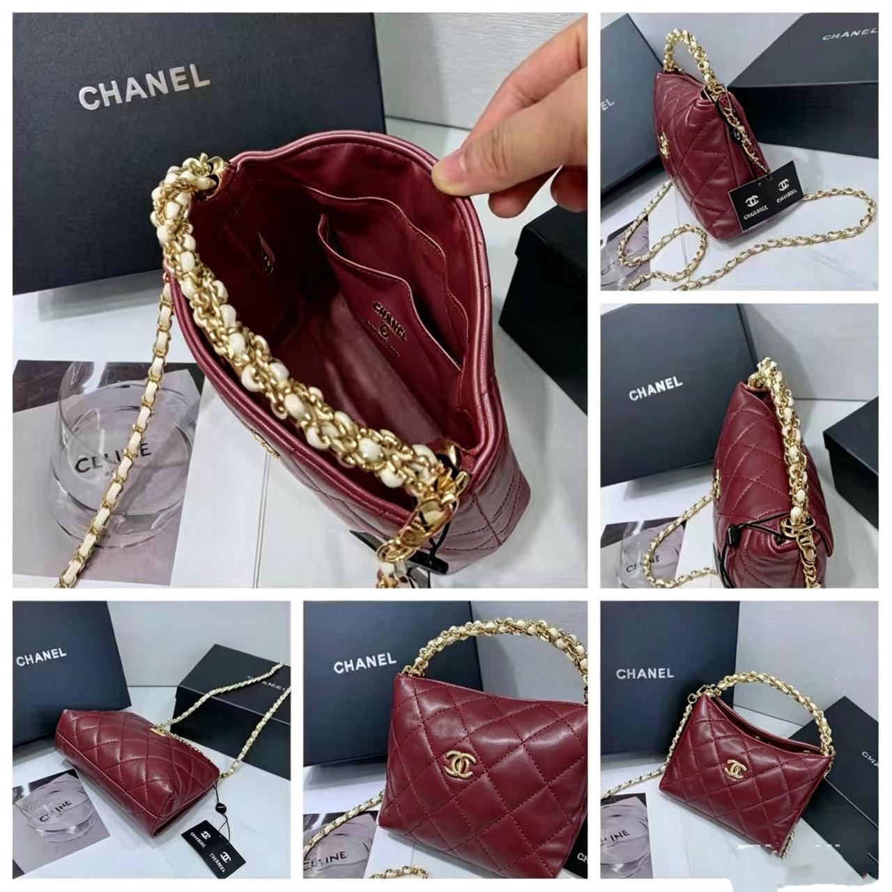 💗 Chanel Kelly / 24B
1️⃣ First quality +🎁  
Size : 19.5 ~ 18 * 15 cm
90 dhs✅
with box 🎁

Zain115
♥️♥️♥️