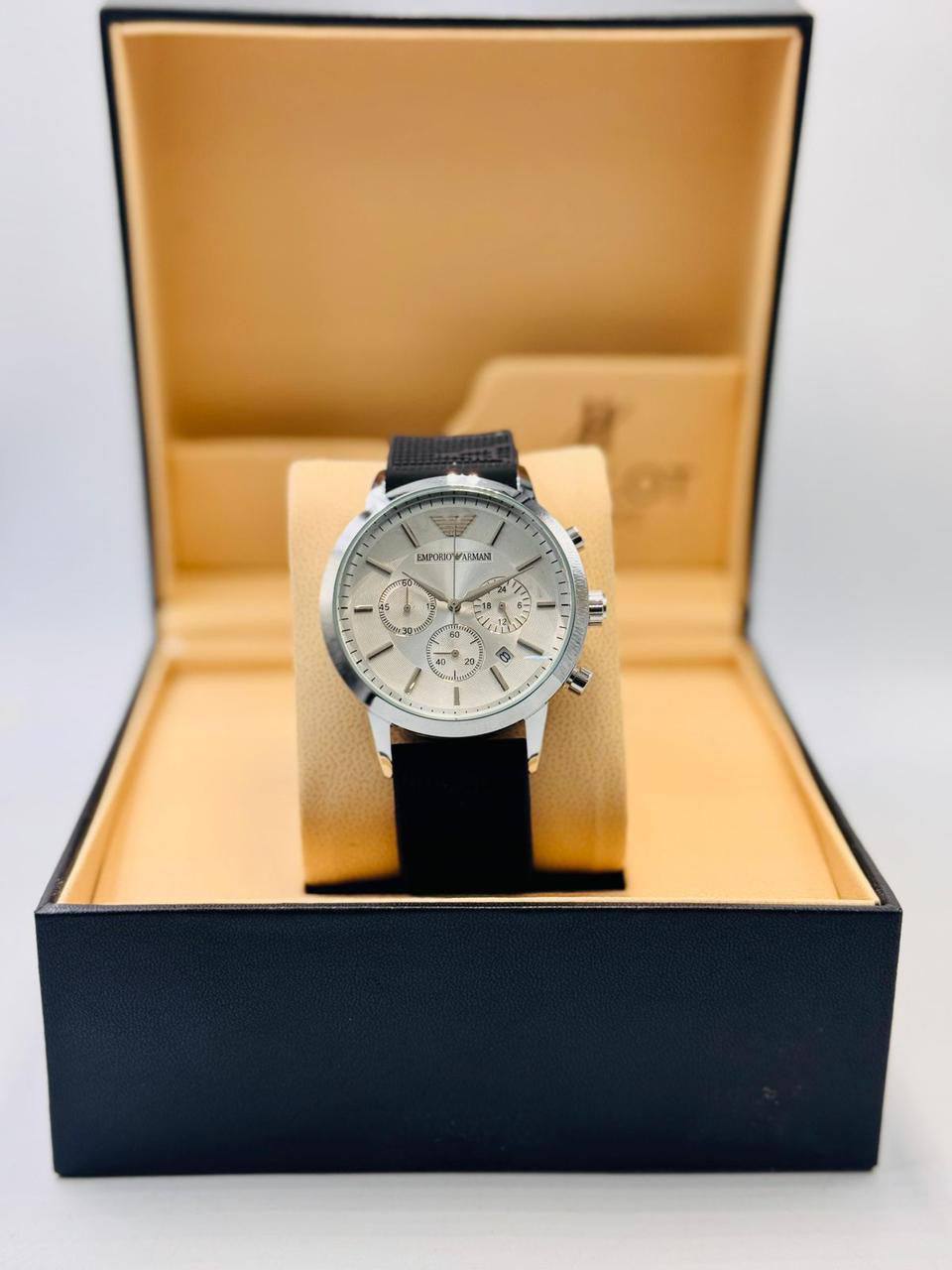 Armani Men
*chronograph working*
*offer price 
45 dhs💓

Zain08
♥️♥️♥️