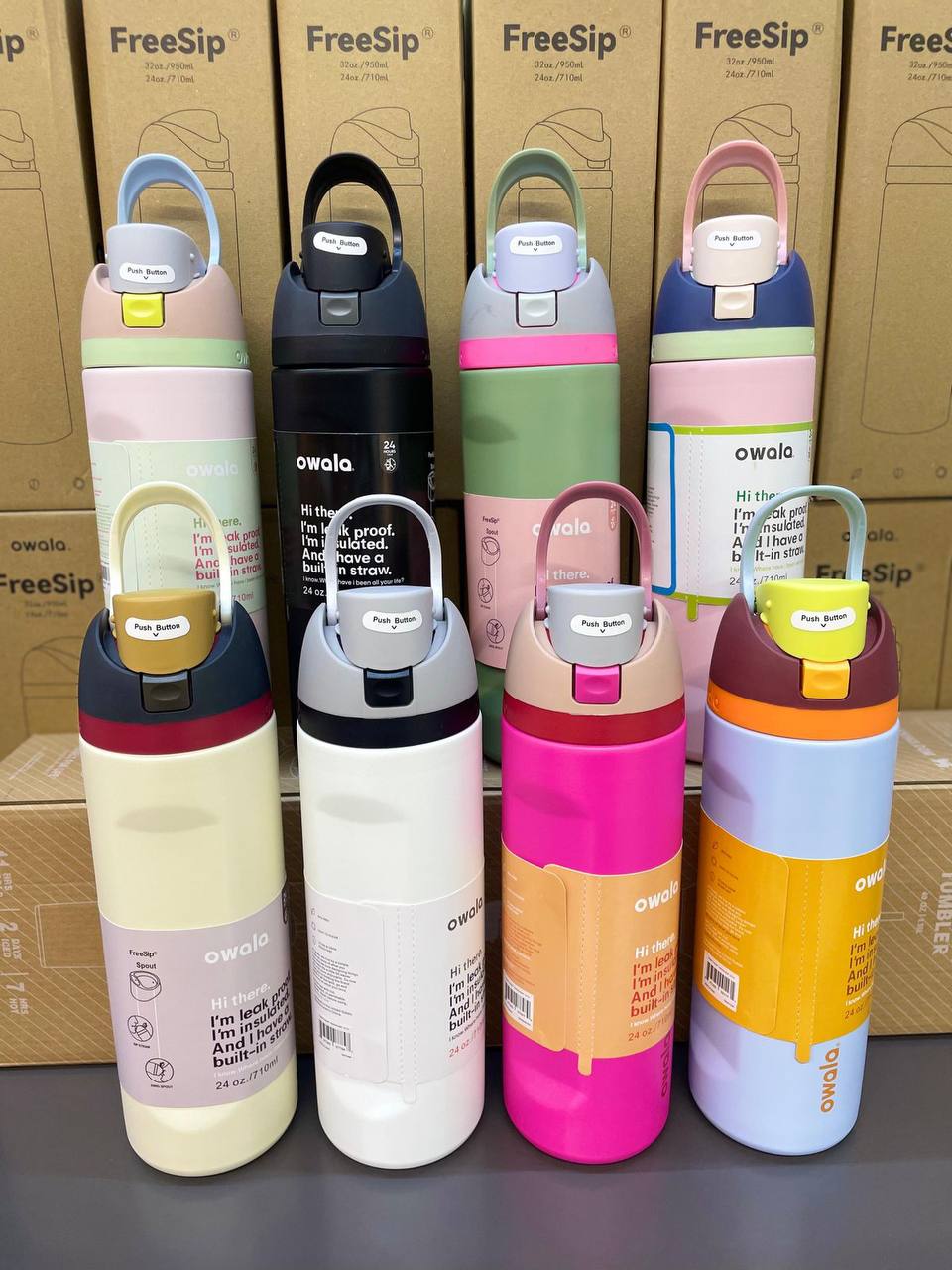 OWALA WATER Bottle 
65 dhs🇦🇪
   32 oz & 24 oz  😍

Zain88
♥️♥️♥️