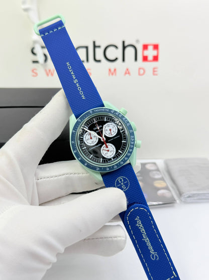 Moon swatch 

with original box 
85 dhs🇦🇪🇦🇪

Zain85 
♥️♥️♥️