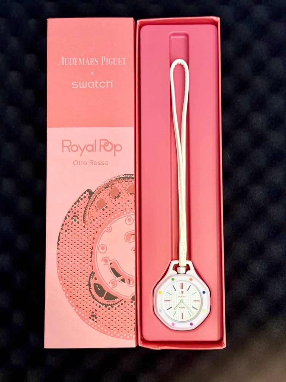 AP swatch Royal pop
*New arrival*🔥
*Available 

With box 🎁🎁🎁

50 dhs✅

Zain08
♥️♥️♥️