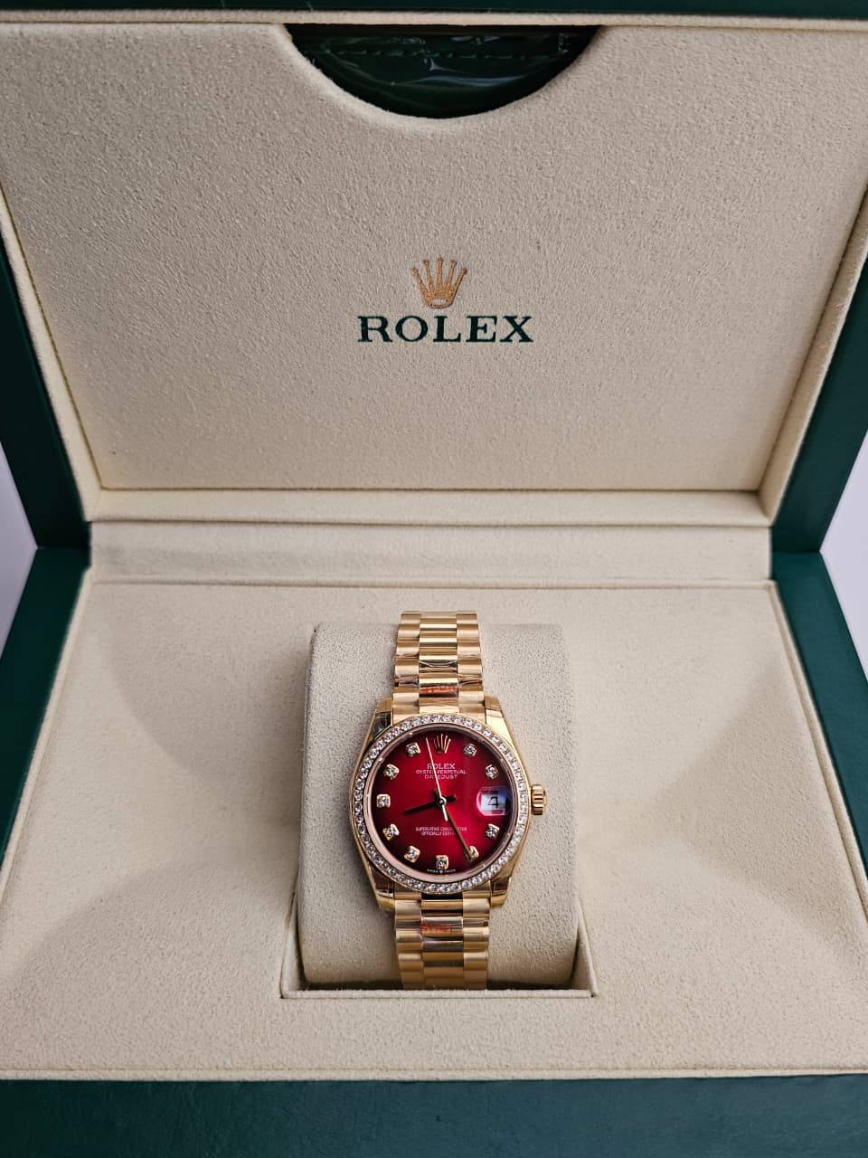 ROLEX
 DTATE JUST 31 MM 
Swiss movement🇨🇭
Water resistant 💧
Sapphire crystal 
Super Master quality 
With Original Box  📦🛍️
For Price 👇 WhatsApp✅
0568585901 
0507557372
0552275751 Owner Zain 👌

Zain282
♥️♥️♥️