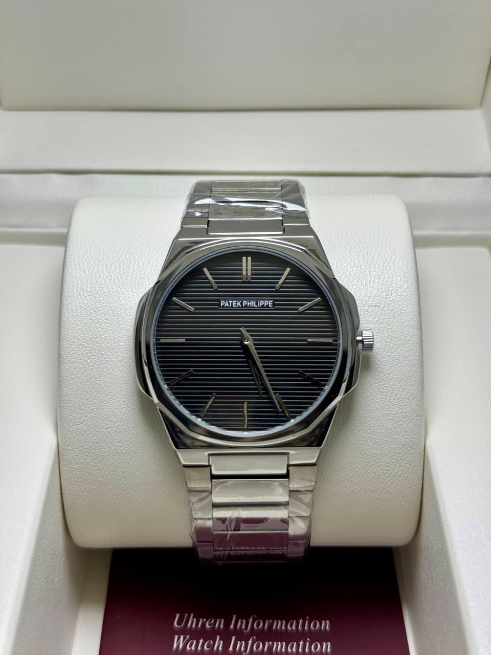 PATEK PHILIPPE SLIM MEN
*GOOD QUALITY*
*WEIGHT LESS CHAIN*
120 dhs🗽
*BATTERY*

Zain29