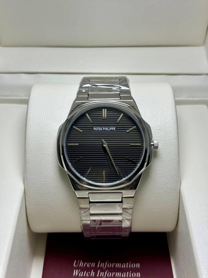 PATEK PHILIPPE SLIM MEN
*GOOD QUALITY*
*WEIGHT LESS CHAIN*
120 dhs🗽
*BATTERY*

Zain29