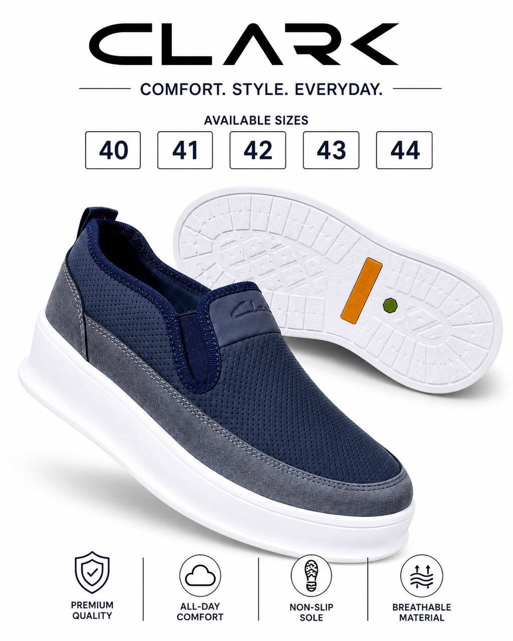 Clark
Size 40 to 44 
130 dhs💓

Zain27
♥️♥️♥️