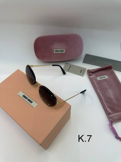 MIU MIU 
Sunglasses 🕶️ 
Copy one 💯
good quality 💯
With original boxes 🗃️ 

55 dhs 


Zain216