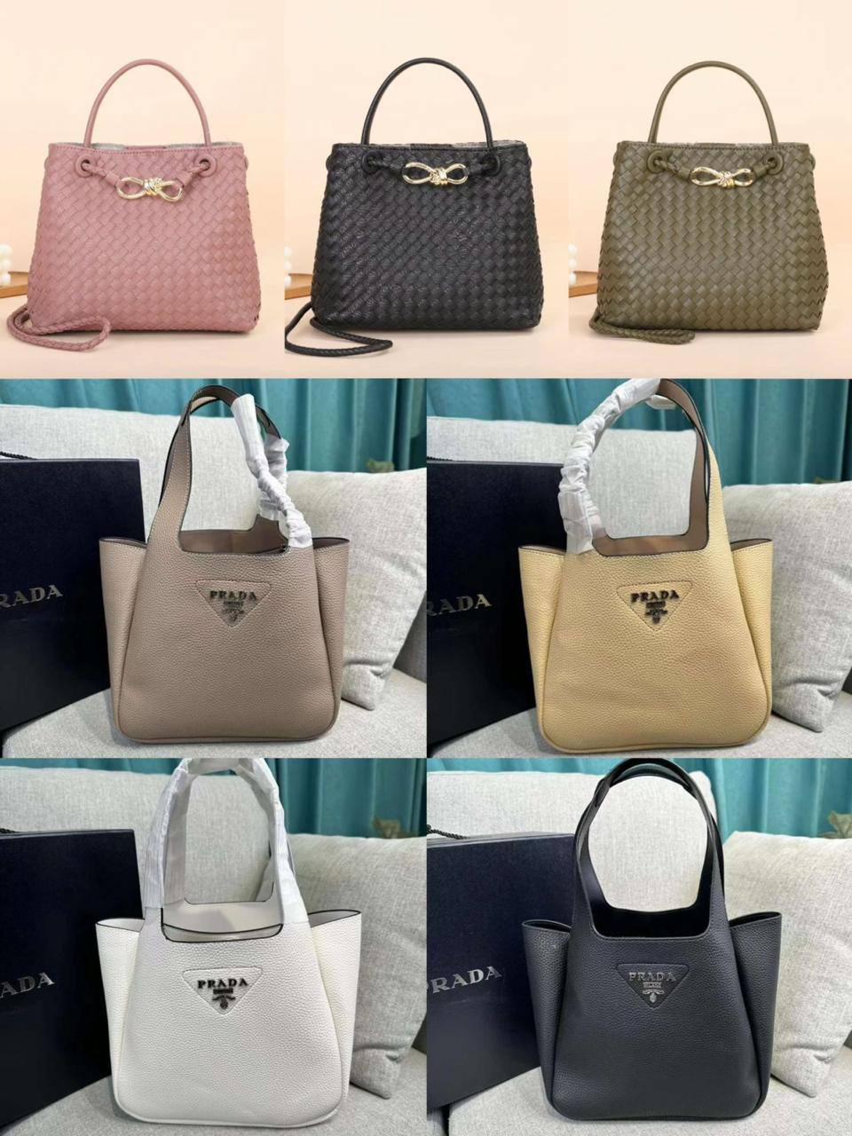 🎉 Offer 🎊  Prada / Bottega
Good quality 
Size : 25 * 22 cm
70 dhs🪙🌺
Limit Stock

Zain115
♥️♥️♥️
