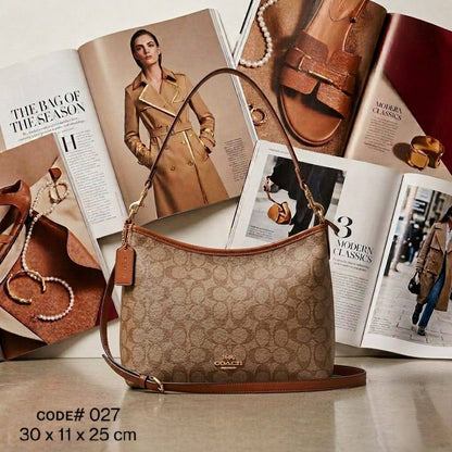COACH ʟᴀᴜʀᴇʟ 
sʜᴏᴜʟᴅᴇʀ  ʙᴀɢ
ᴡɪᴛʜ ʟᴏɴɢ ʙᴇʟᴛ sᴛʀᴀᴘ
ɢᴏʟᴅ ʜᴀʀᴅᴡᴀʀᴇ
sɪᴢᴇ : 30 cm

70 dhs✅

Zain31
♥️♥️♥️