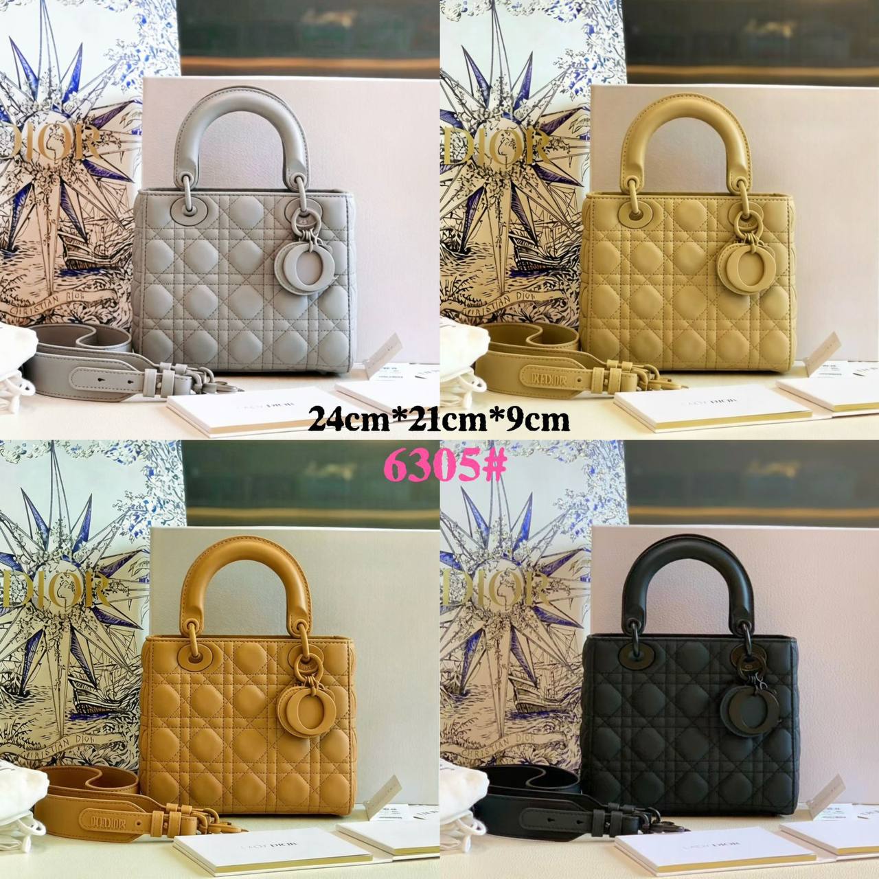 LADY DIOR 
  BIG SIZE 
GOOD QUALITY 
WITH BOX
120 dhs✅
SIZE: 24cm

Zain295
♥️♥️♥️
