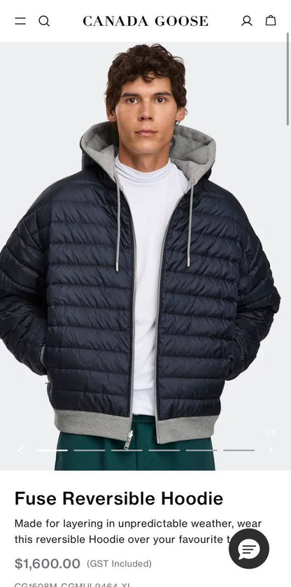 CANADA GOOSE ❣️
FUSE REVERSIBLE🥇
SUPER MASTER QUALITY ✨
SIZE :S M L XL XXL

980 dhs🇦🇪🇦🇪🇦🇪

Zain327
♥️♥️♥️