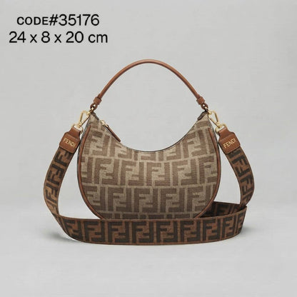Fendi ғᴇɴᴅɪɢʀᴀᴘʜʏ
ʜᴀʟғ ᴍᴏᴏɴ ᴛᴏᴘ sʜᴏᴜʟᴅᴇʀ ʙᴀɢ
ᴄᴀɴᴠᴀs ᴊᴀᴄǫᴜᴀʀᴅ ғᴀʙʀɪᴄ
& ᴍᴀᴛᴛᴇ ʟᴇᴀᴛʜᴇʀ ᴍᴀᴛᴇʀɪᴀʟ
ɪᴛ ʜᴀs ʟᴏɴɢ sᴛʀᴀᴘ
ɢᴏʟᴅ ʜᴀʀᴅᴡᴀʀᴇ
sɪᴢᴇ : 24 cm

75 dhs🇦🇪🇦🇪

Zain31
♥️♥️♥️