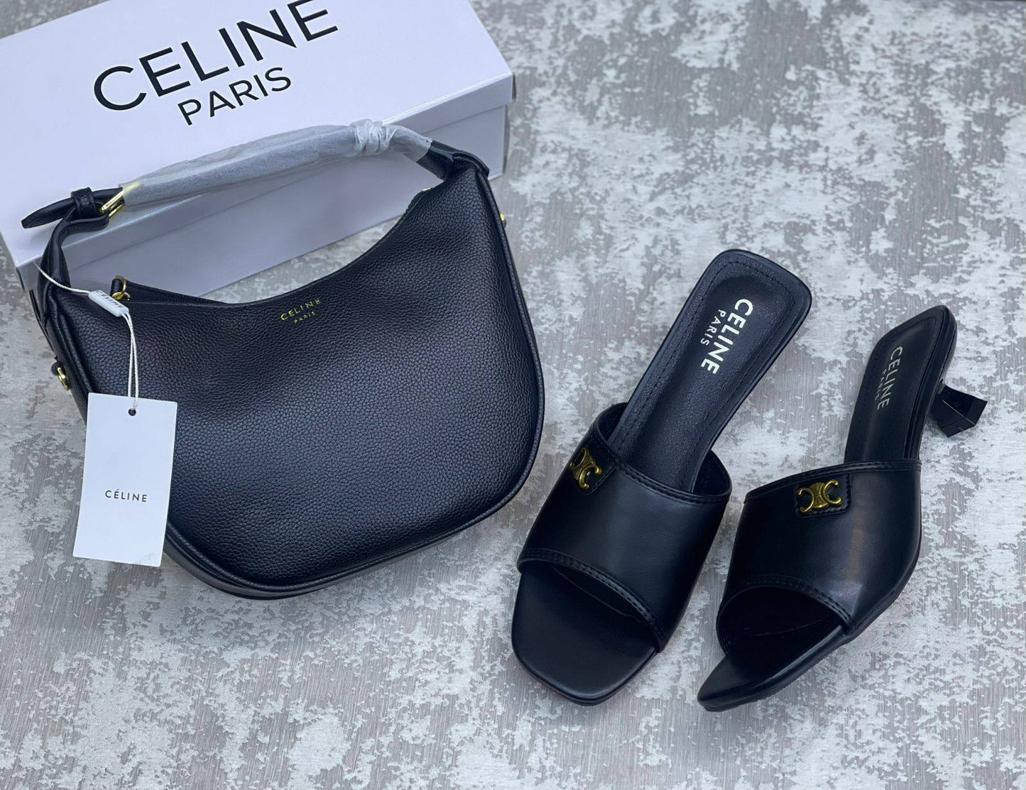 Celine
Bag&shoes. Set.  
Size 37-38-39
210 dhs❣️

Zain175
♥️♥️♥️