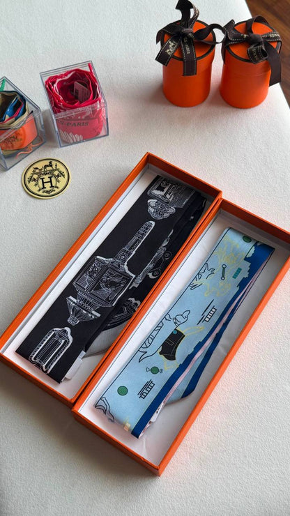 Hermes 
*Twilly Scarf* 
*With orginal packing*  🎁
250 dhs🇦🇪🇦🇪
*VIP QUALITY*

Zain280
♥️♥️♥️