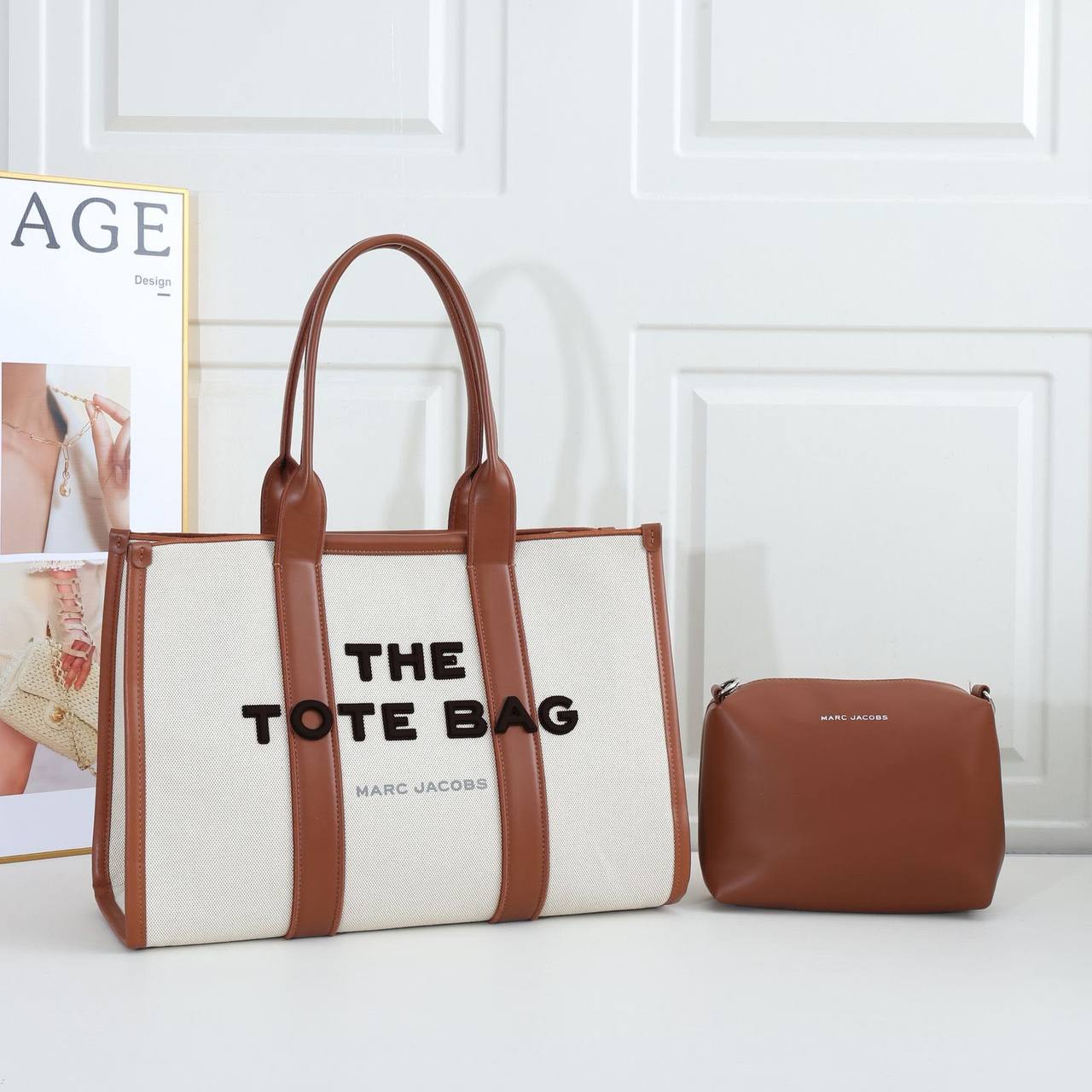 MARC JACOBS 
THE TOTE BAG 
BIG SIZE 
HIGH QUALITY
130 dhs🇦🇪🇦🇪

Zain295
♥️♥️♥️