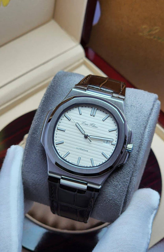 Louis Hilano 
watches for men 
good quality 
280 dhs🪙💕
 (size super slim40mm)

Zain59
♥️♥️♥️