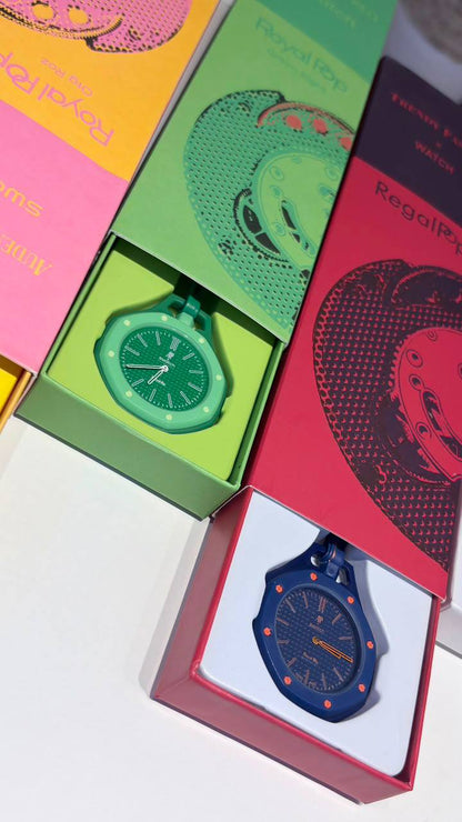 AP swatch Royal pop
*New arrival*🔥
*Available 

With box 🎁🎁🎁

50 dhs✅

Zain08
♥️♥️♥️