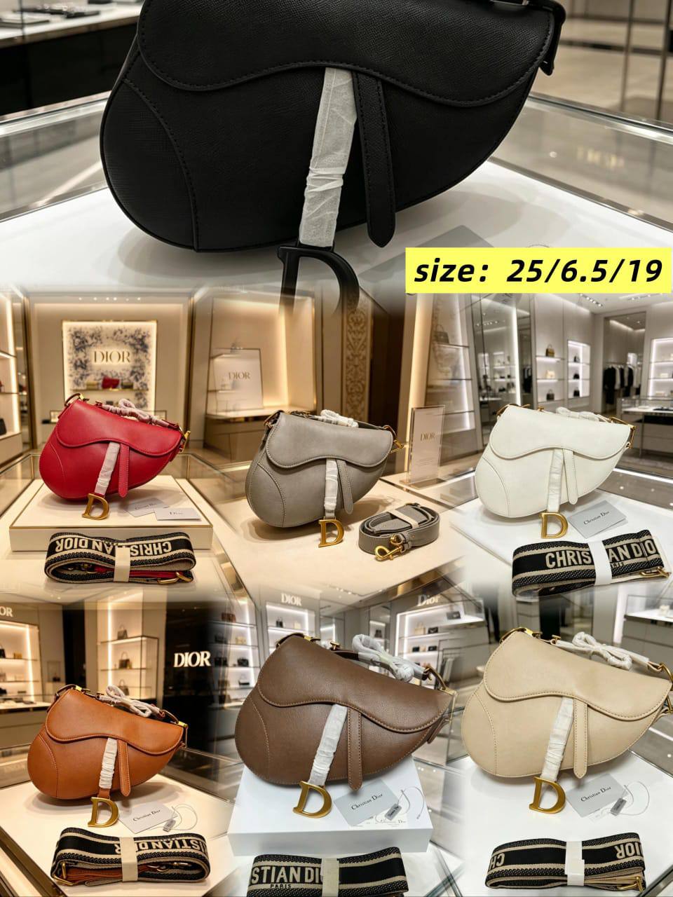Dior
100 dhs✅
small size:19*5.5*15.5
Wear leather shoulder straps

110 dhs✅
Big size:25*6.5*19
Knitted shoulder straps
with box
Good quality, all hardware is thickened

Zain07
♥️♥️♥️