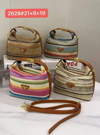 PRADA 
Rainbow beach bag 
21 cm
95 dhs✅

Zain254
♥️♥️♥️