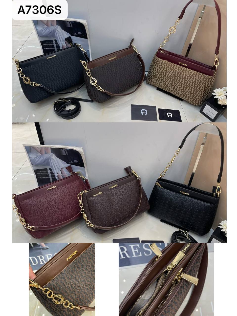Aigner 
100 dhs✅

Zain299
♥️♥️♥️