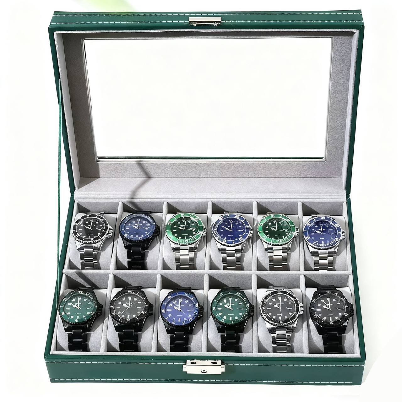 Watch storage box new came good quality 
130 dhs🪙💚

Zain39
♥️♥️♥️