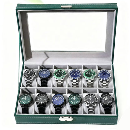 Watch storage box new came good quality 
130 dhs🪙💚

Zain39
♥️♥️♥️