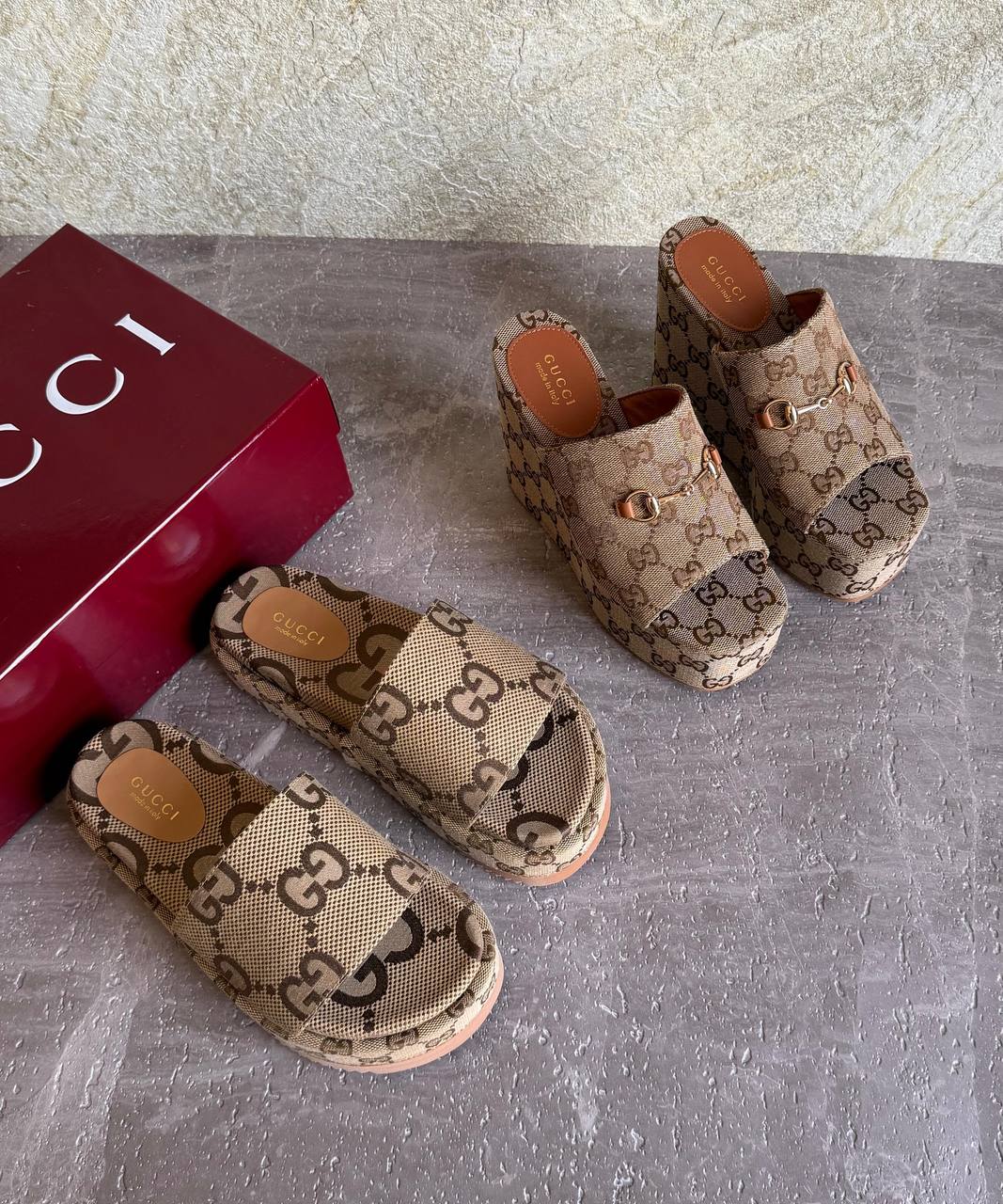 GUCCI 
SuperMaster Quality 💯
550 dhs🇦🇪🇦🇪 only big & high Heel
450 dhs🇦🇪🇦🇪 other 

Size: 36-41💥

Zain171
♥️♥️♥️