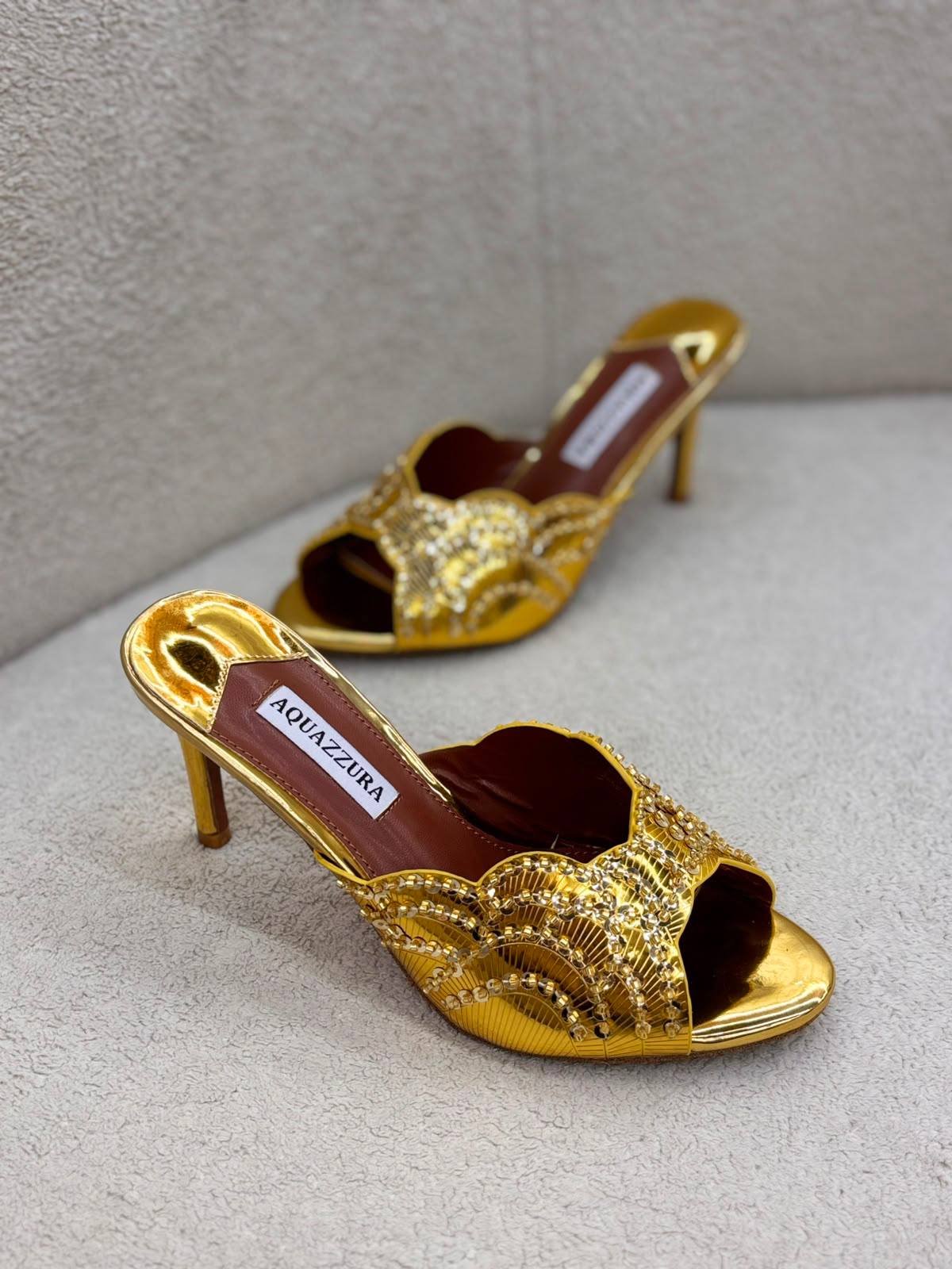 Aquazzura 
120 dhs✅
Size 36-41

Zain55
♥️♥️♥️