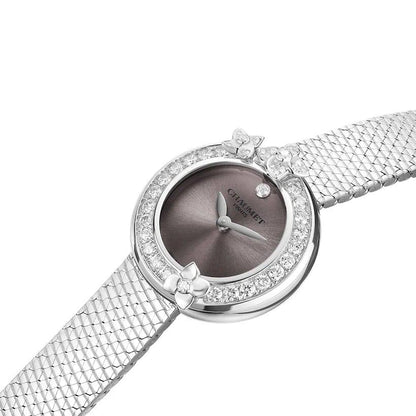 Chaumet 
master quality watch for ladies 
850 dhs✅ 

with box and paper bag
🎁🎁🎁

Zain59
♥️♥️♥️
