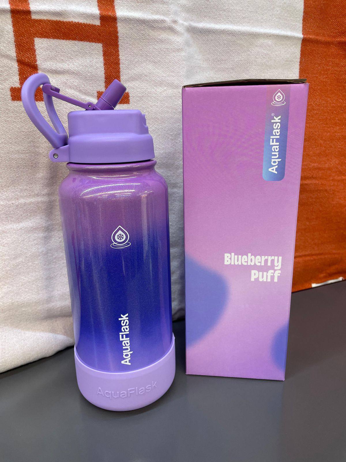 AQUA FLASK bottle 
STANLESS STEEL 
32 oz 945 ml 
65 dhs❣️

Zain88
♥️♥️♥️