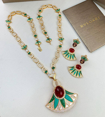 MASTER BVLGARI SET
BIG SIZE
NECKLACE & EARRINGS
450 DHS✅

Zain89
♥️♥️♥️