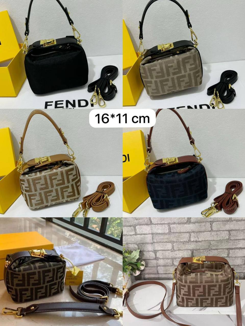 🌹Fendi Vintage 
1️⃣ First Quality +box🎁
Size : 16 * 11 cm
95 dhs💓
with box🎁

Zain115
♥️♥️♥️