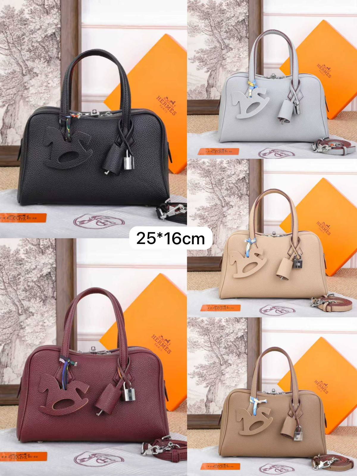 🌹 Hermes Boston 
1️⃣ First  quality ＋🎁
Size : 25 * 16 cm
100 dhs🇦🇪🇦🇪
with box 🎁

Zain115
♥️♥️♥️
