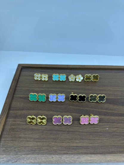 VCA Stainless steel ❤️‍🔥*
Earring ❣️
Non tarnish💯
With black boxes 📦 
20 dhs🪙💚
With normal boxes 📦 
And paper bag🛍️
30 dhs🪙💚

Zain216
♥️♥️♥️
