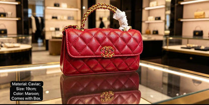 Chanel 
115 dhs✅
With box
Size:19*11*5.5

Zain07
♥️♥️♥️