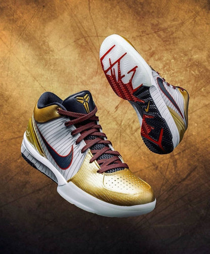 Nike Kobe 4 Protro Gold Medal ，
Size 40-46 ，
250 dhs✅

Zain18
♥️♥️♥️