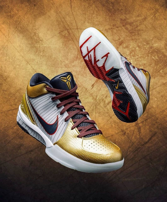 Nike Kobe 4 Protro Gold Medal ，
Size 40-46 ，
250 dhs✅

Zain18
♥️♥️♥️