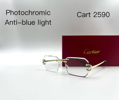 Cartier💥*
Photochromic & Anti-blue light 
Sunglasses 🕶️ 
good quality 💯
With master box 🗃️ 
50 dhs✅

Zain273
♥️♥️♥️